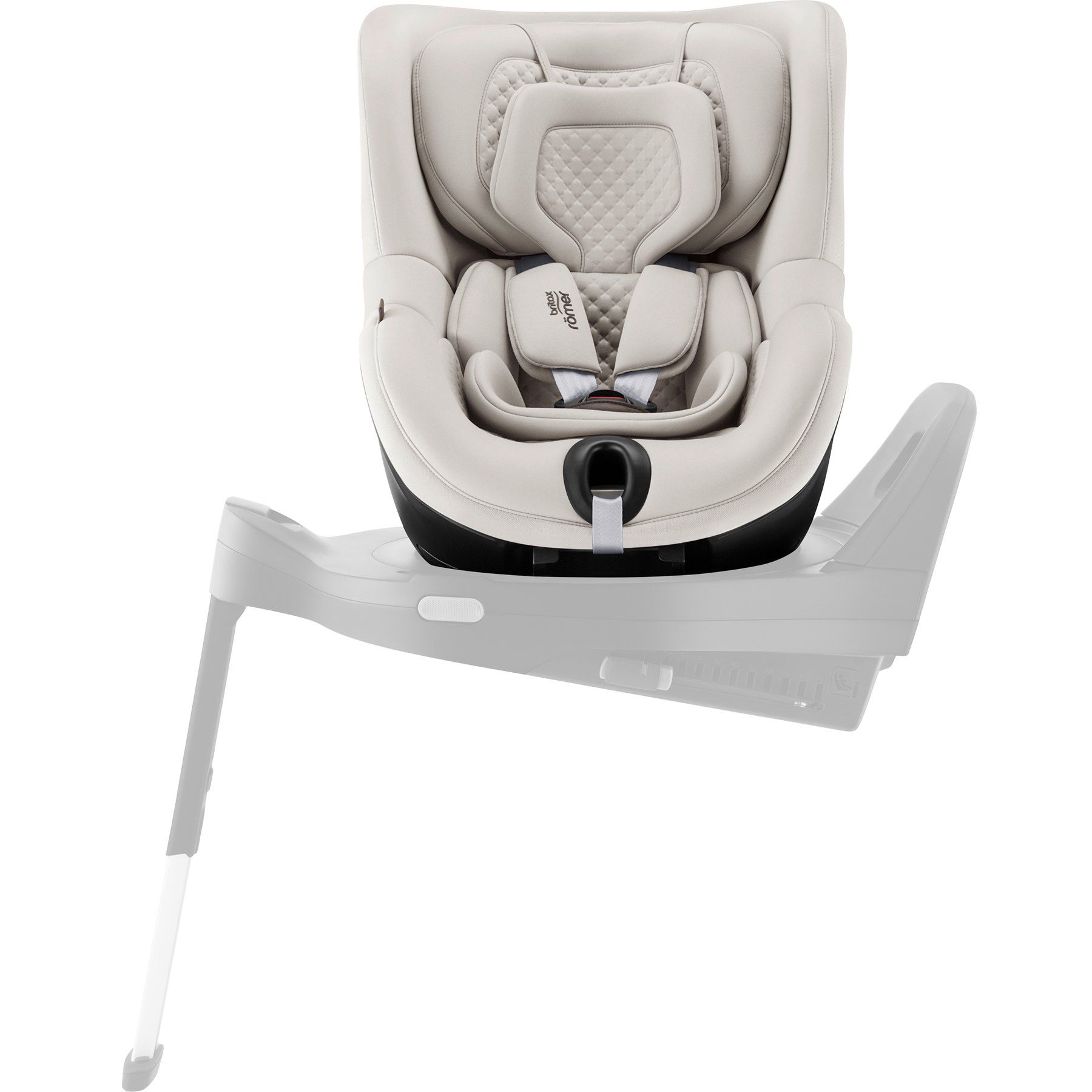 Le Dualfix 5Z tourné à 90 degrés sur sa base, avec la jambe de force visible