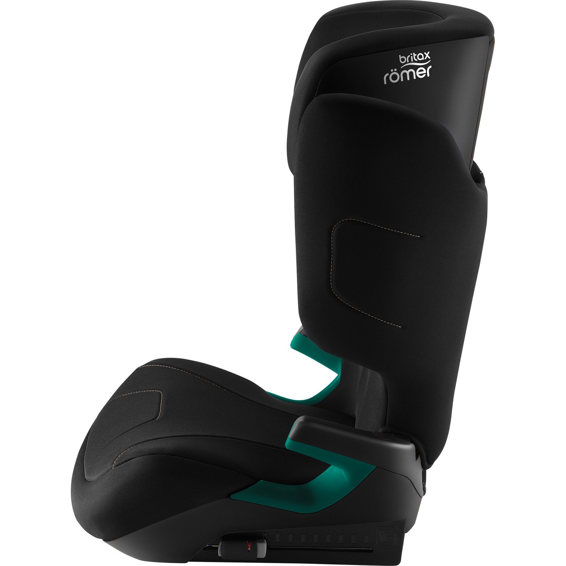 Le Hi-Liner vu de profil, avec ses deux guides de ceinture verts