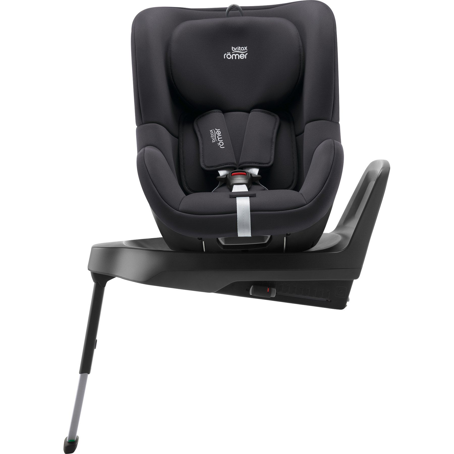 Le Swingfix M Plus tourné à 90 degrés sur sa base, avec la jambe de force visible