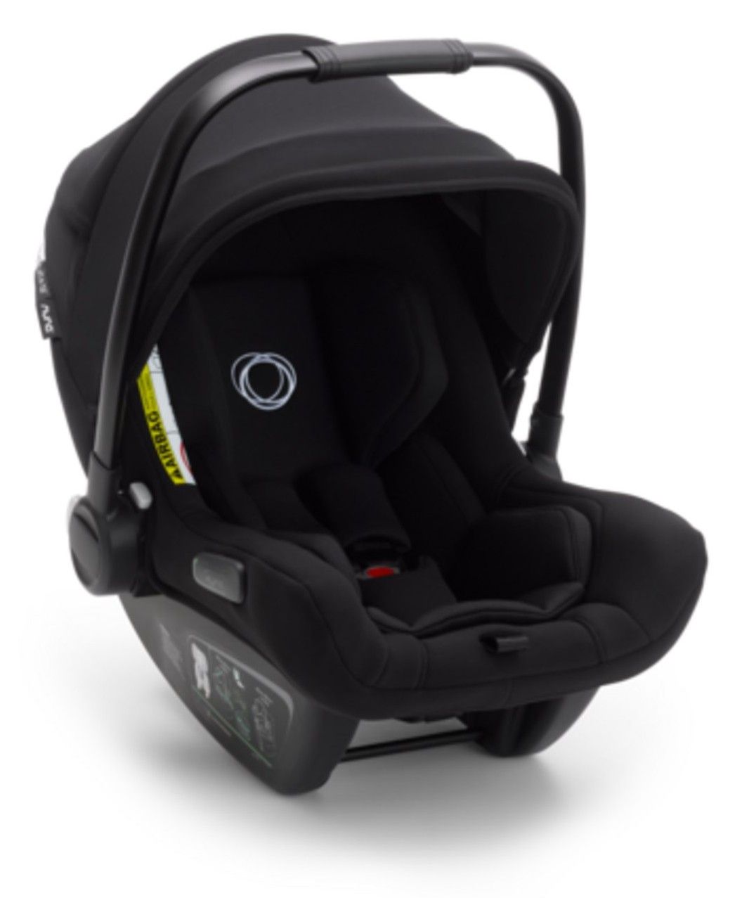 Coque bébé Bugaboo Turtle Air by Nuna, coloris noir, vue de trois quarts