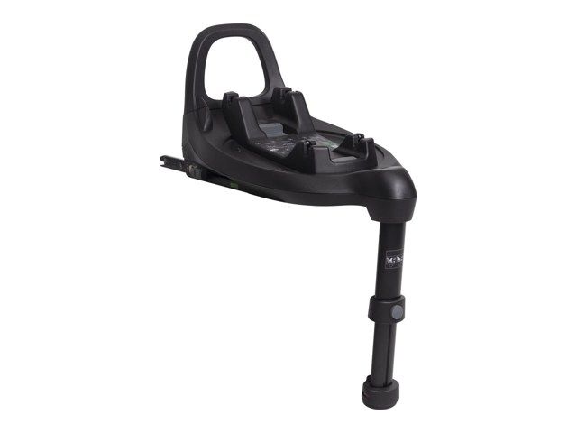Base Chicco Full 360 i-Size vue de trois quarts, avec sa jambe de force et ses connecteurs ISOFIX