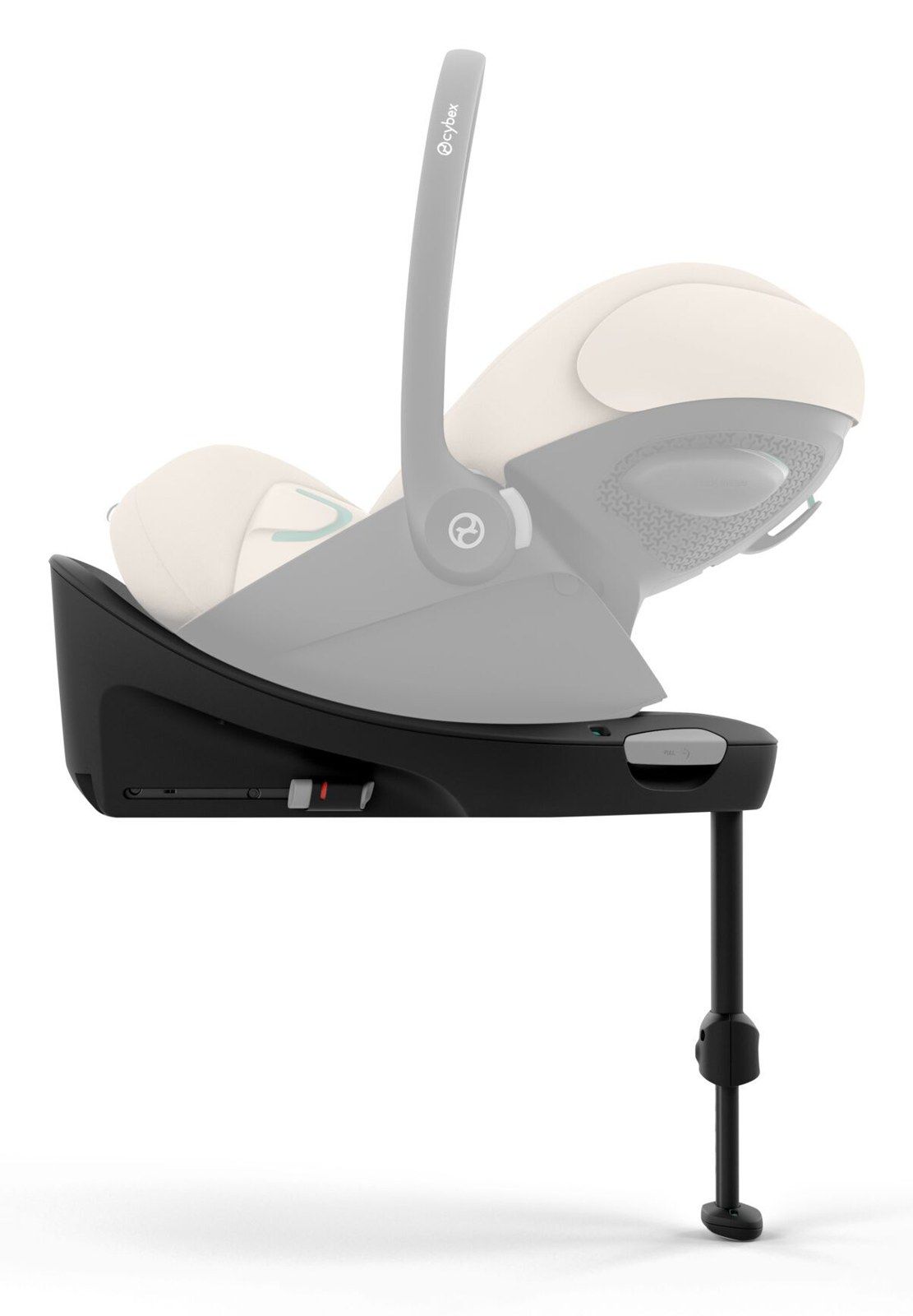 Coque Cybex Cloud G3 installée sur la base G3, vue de profil