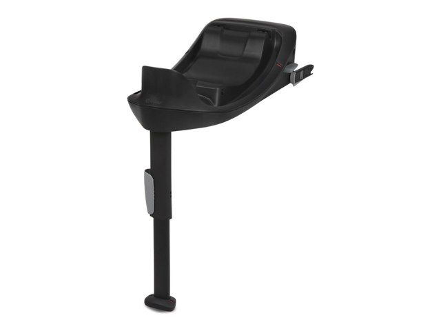 Base ISOFIX Cybex Base One vue de trois quarts, avec sa jambe de force