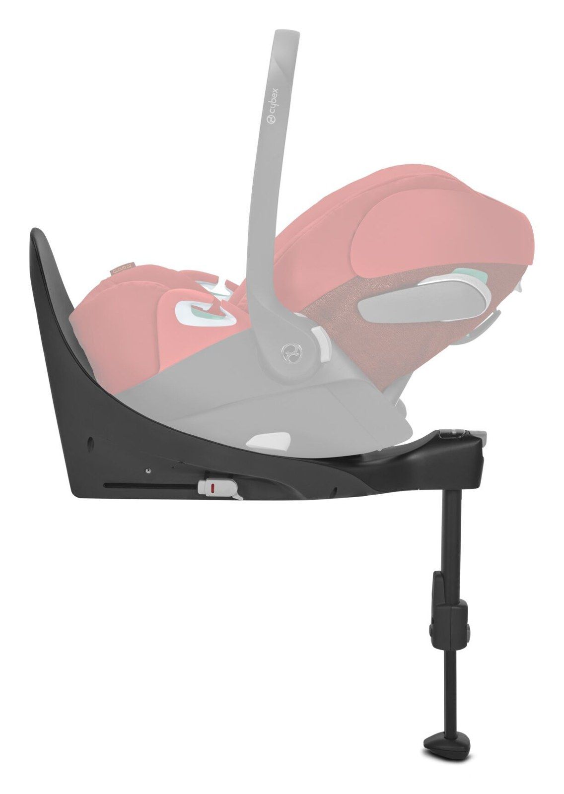 Coque Cybex Cloud Z2 i-Size installée sur la base Z2, vue de profil