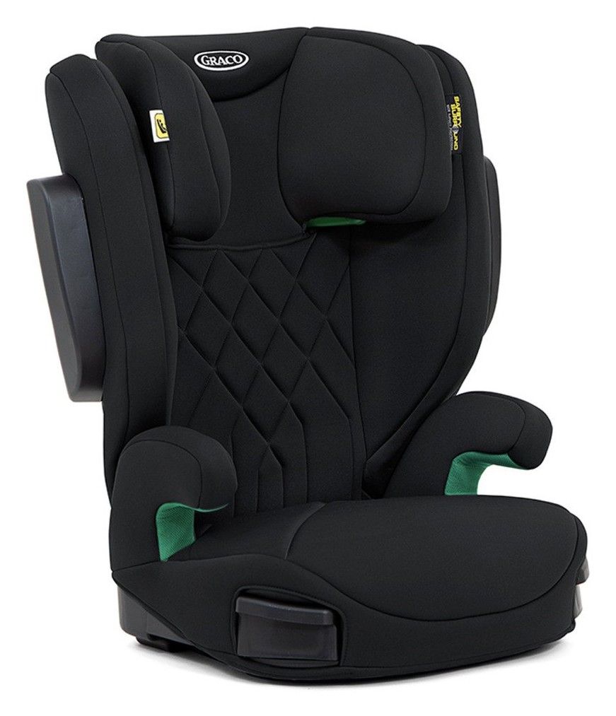 Rehausseur Graco EverSure i-Size noir vu de trois quarts