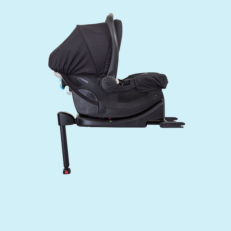 Coque SnugEssentials vue de profil, posée sur sa base avec sa jambe de force
