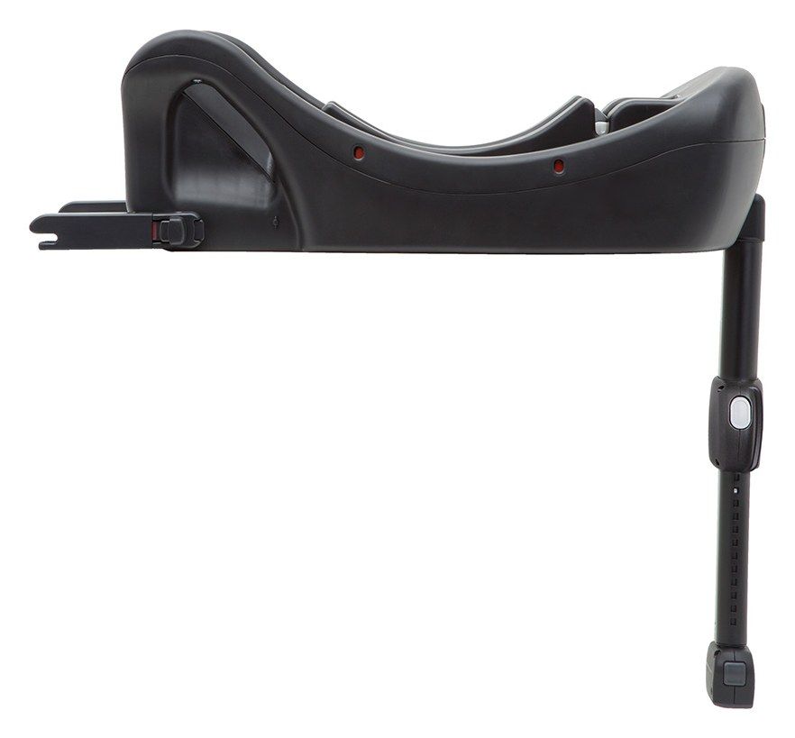 Base SnugLite i-Size R129 vue de profil, connecteurs ISOFIX et jambe de force visibles