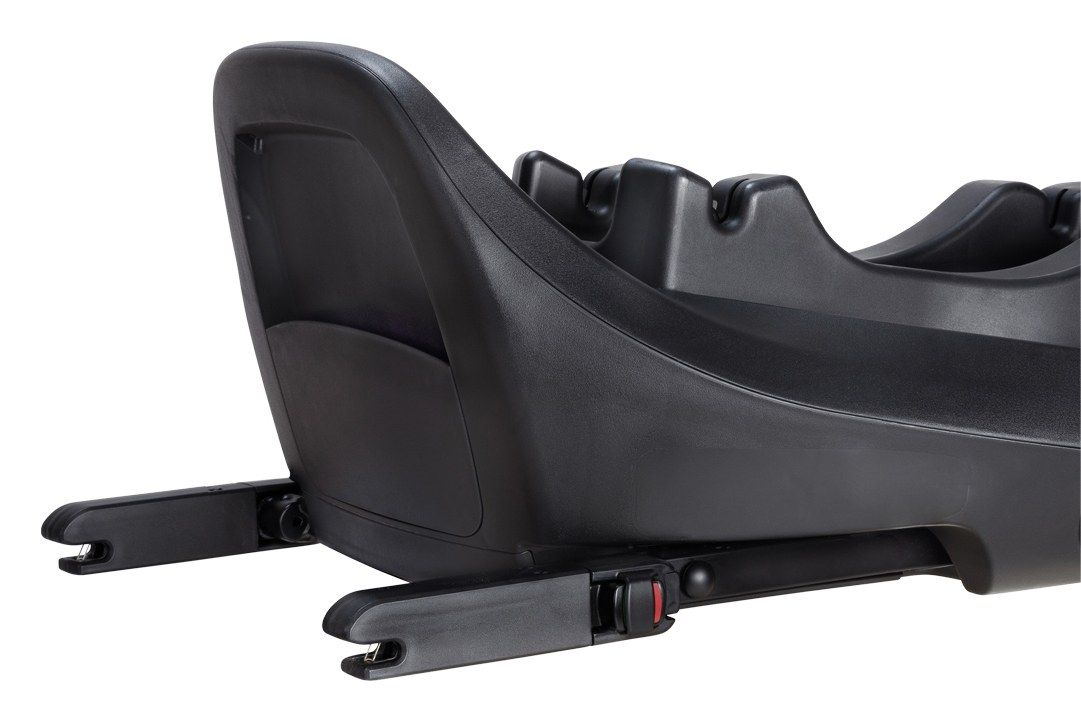 Gros plan sur les connecteurs ISOFIX de la base SnugTurn i-Size R129