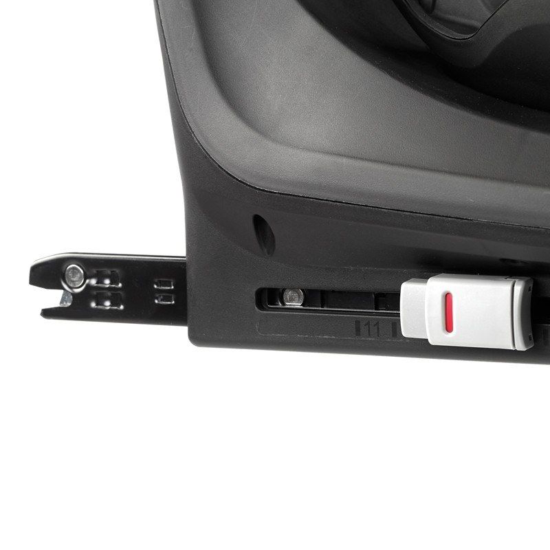 Détail des connecteurs ISOFIX et de l'indicateur de la base Kombibase de Jané Concord