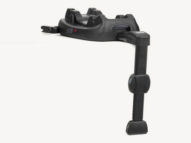 Base Joie i-Base LX 2 seule, vue de trois quarts avec la jambe de force et les connecteurs ISOFIX