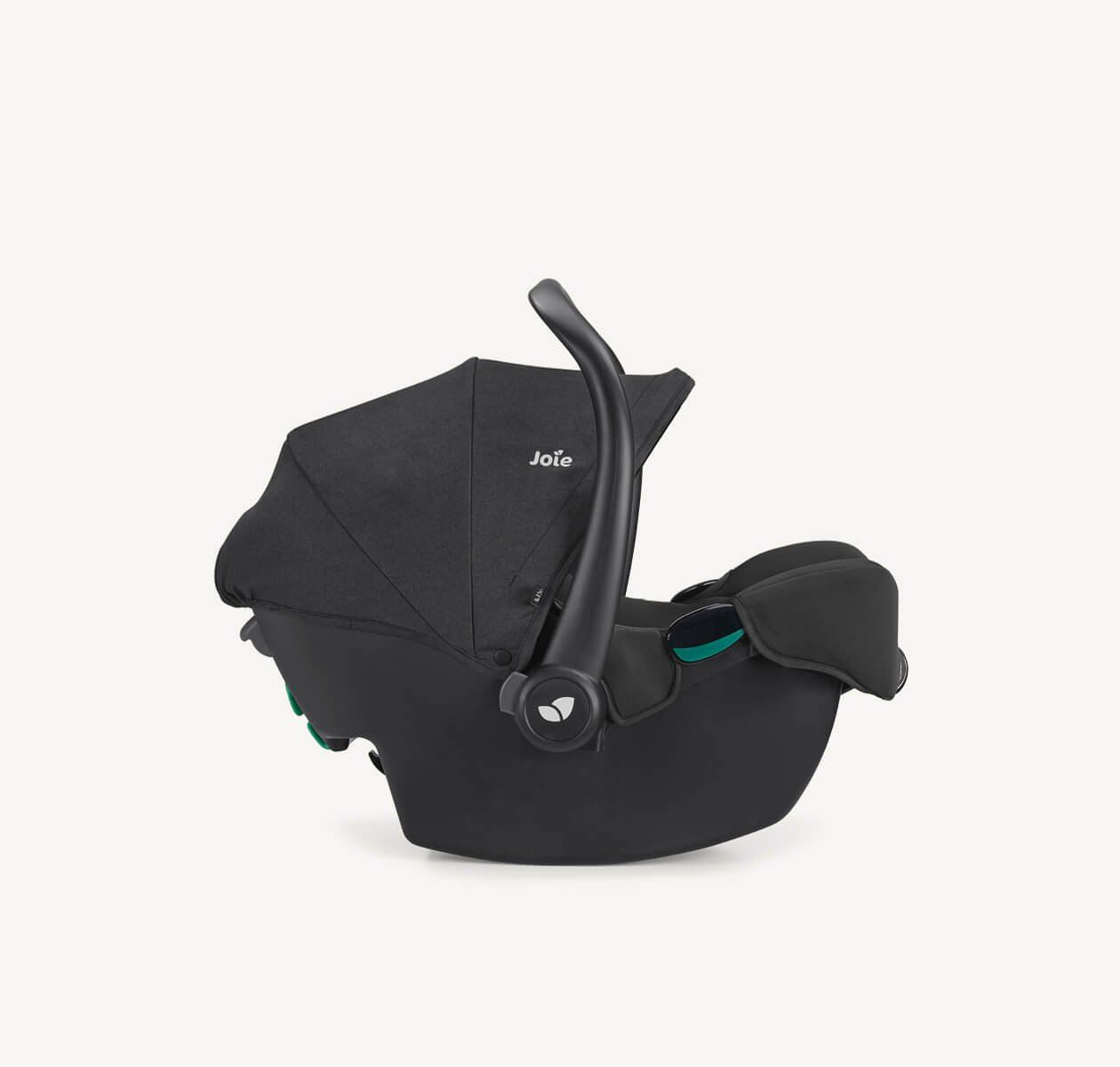 Coque Joie i-Snug 2 vue de profil avec sa capote