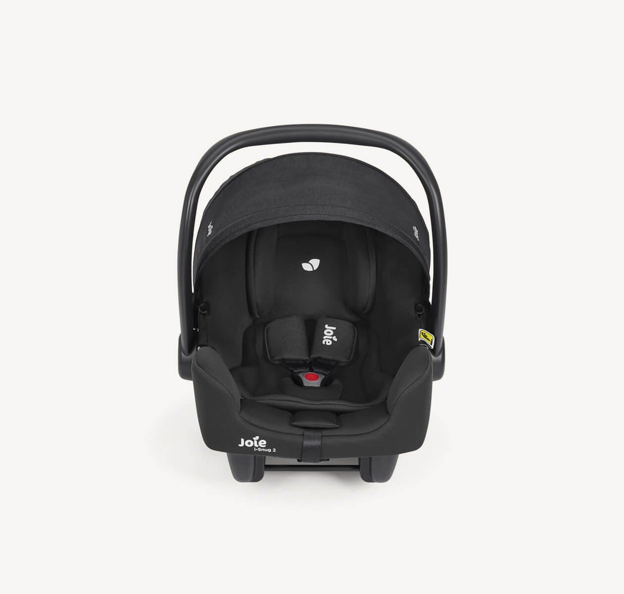 Coque Joie i-Snug 2 vue de face, capote relevée