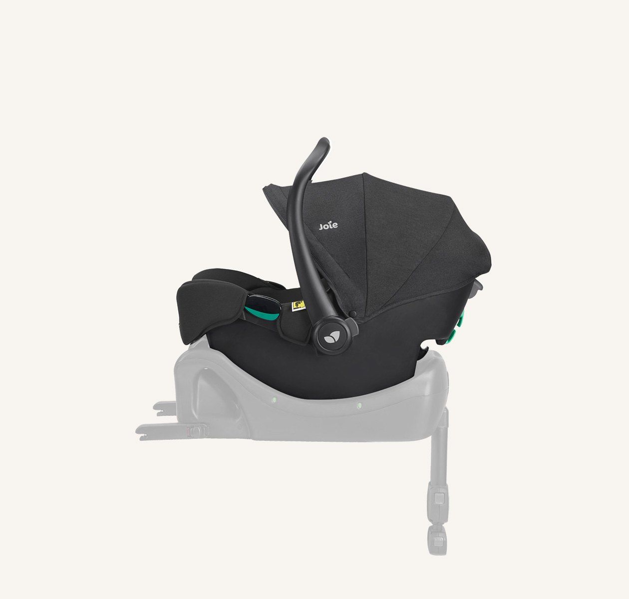 Coque Joie i-Snug 2 clipsée sur sa base