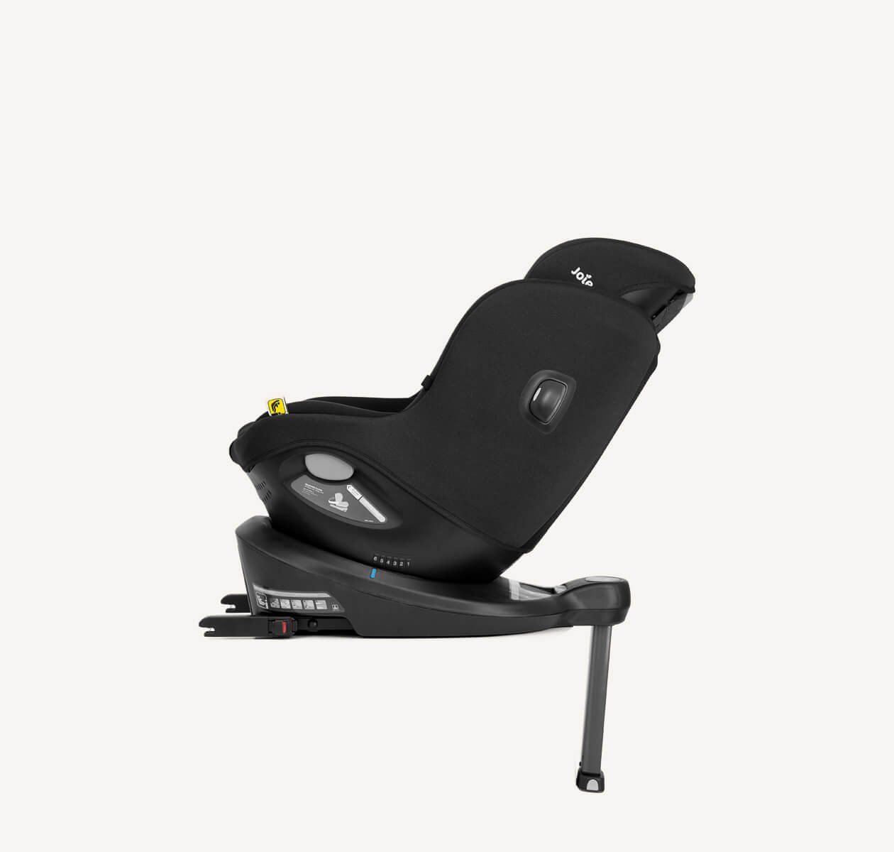 Siège Joie i-Spin Safe vu de trois quarts, sur sa base