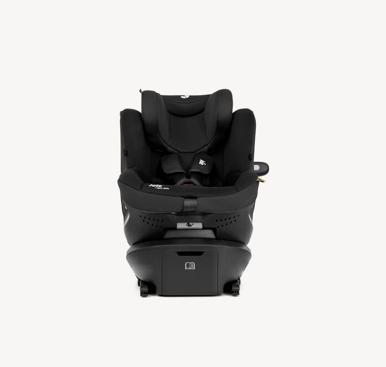 Siège Joie i-Spin Safe tourné, vu de trois quarts arrière