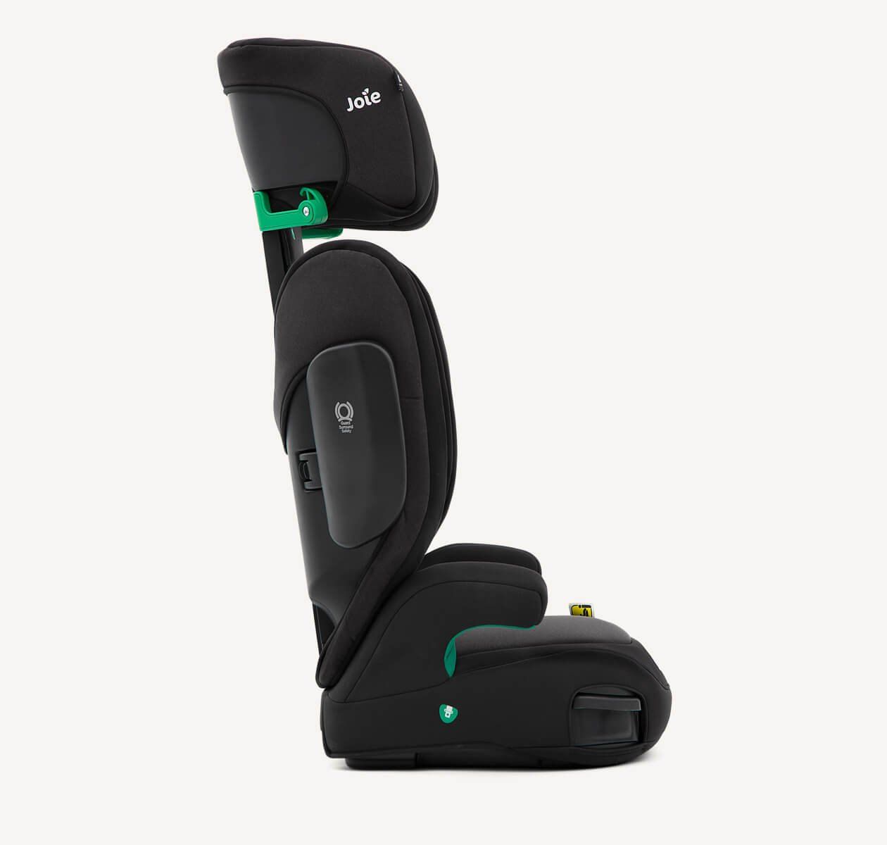 Rehausseur Joie i-Trillo vu de profil, appui-tête relevé