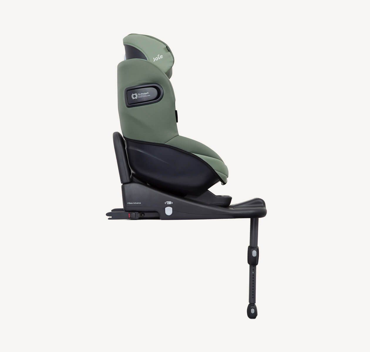 Siège Joie i-Venture vu de profil, coque redressée