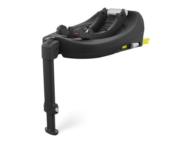 Base ISOFIX Endura Safe FX de Kinderkraft vue de trois quarts, avec sa jambe de force