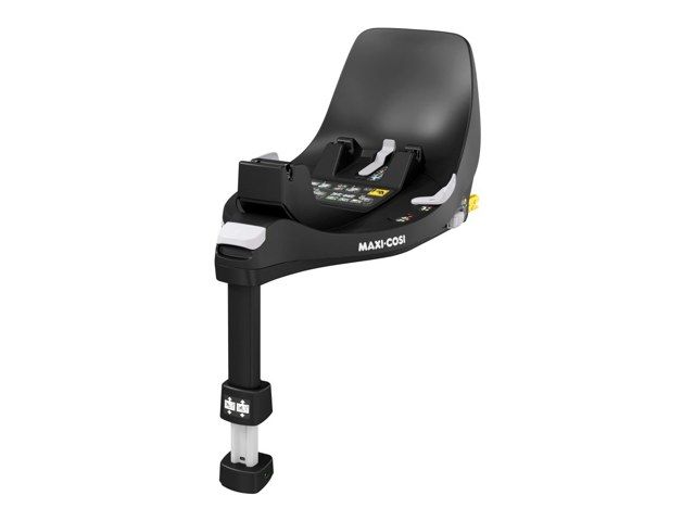 Base ISOFIX Maxi-Cosi FamilyFix 360 vue de trois quarts, avec sa jambe de force et ses connecteurs ISOFIX