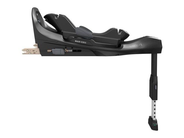 Base ISOFIX Maxi-Cosi FamilyFix Slide Pro vue de profil, avec sa jambe de force et ses connecteurs