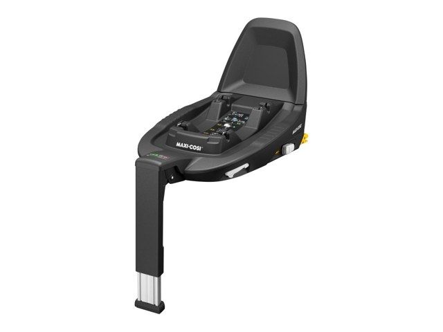 Base ISOFIX Maxi-Cosi FamilyFix3 vue de trois quarts, avec sa jambe de force