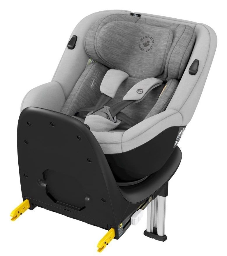 Siège auto pivotant Maxi-Cosi Mica, coloris gris, vu de trois quarts