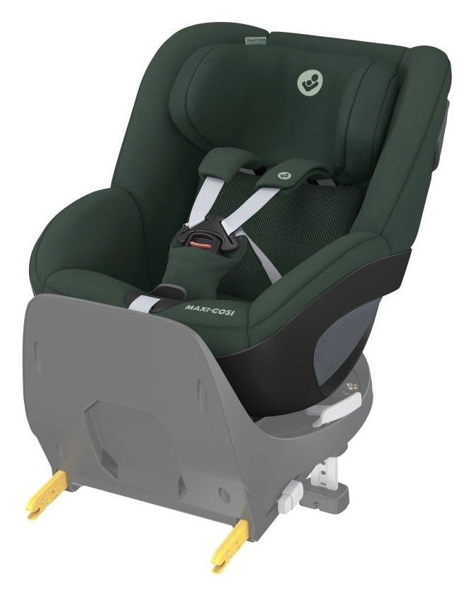 Siège auto pivotant Maxi-Cosi Pearl 360, coloris vert, vu de trois quarts