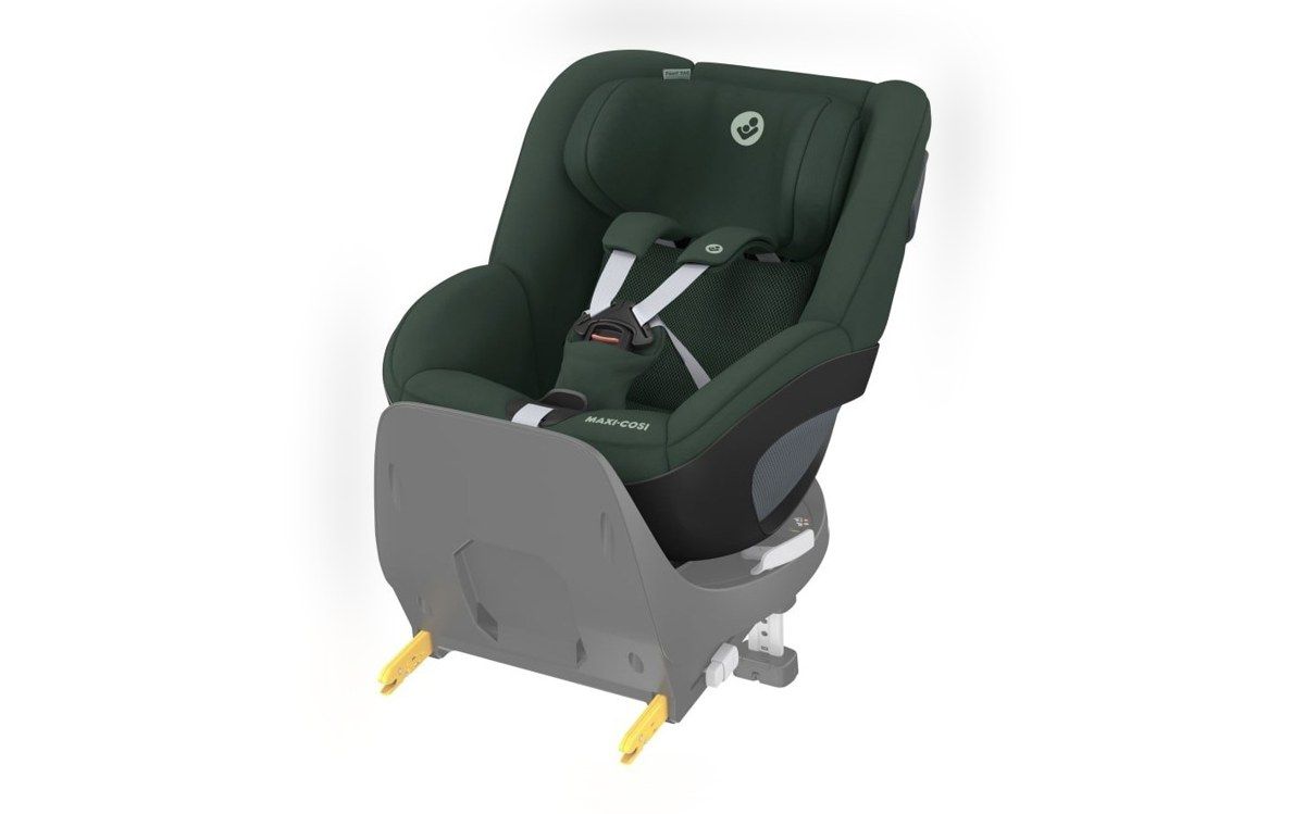 Siège auto pivotant Maxi-Cosi Pearl 360, coloris vert, vu de trois quarts