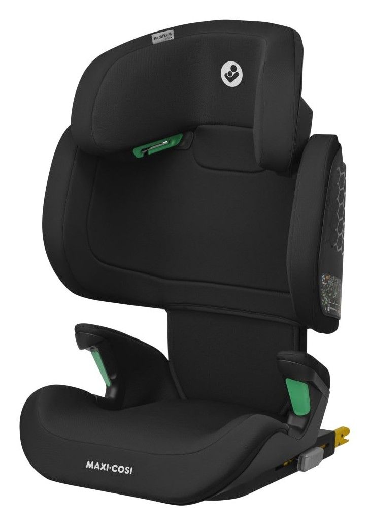 Rehausseur Maxi-Cosi RodiFix M, coloris noir, vu de trois quarts