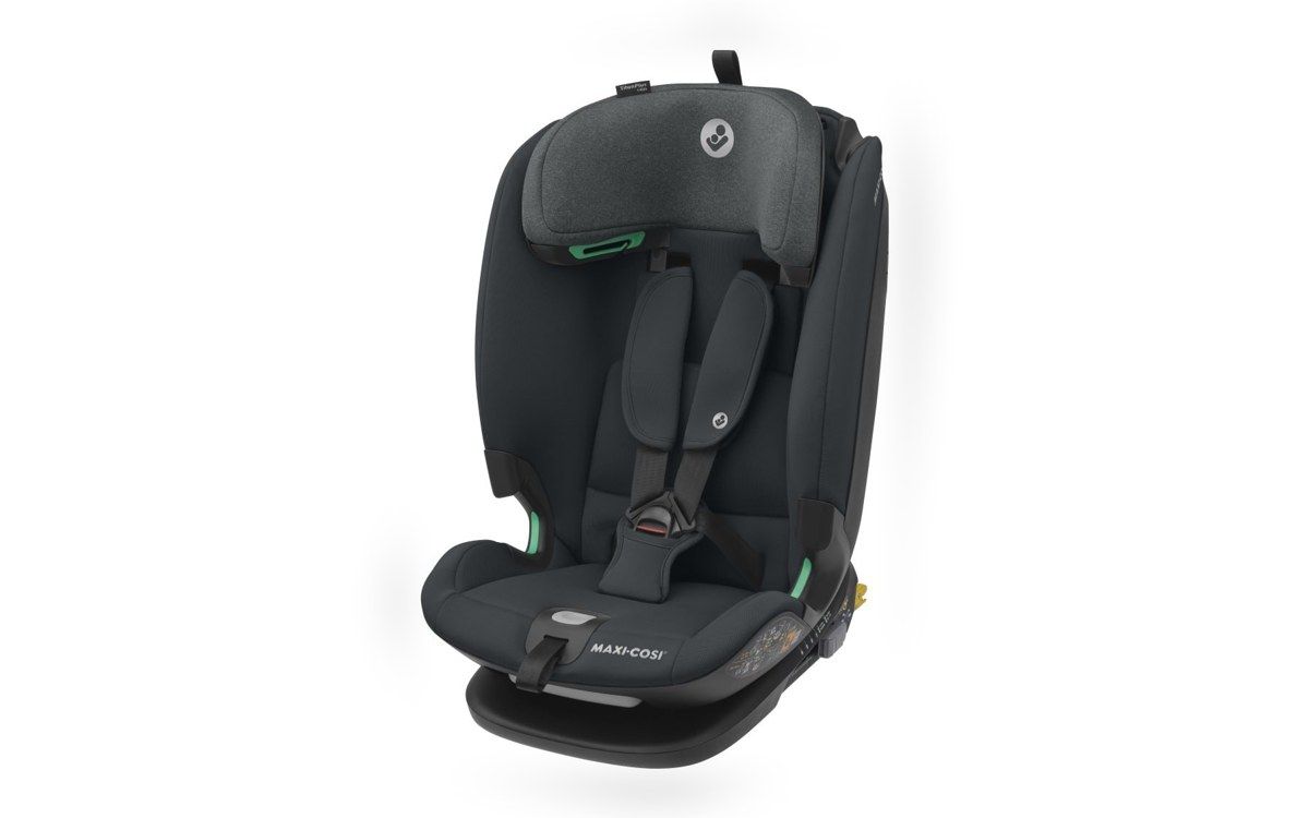 Siège auto Maxi-Cosi Titan Plus i-Size, coloris gris foncé, vu de trois quarts