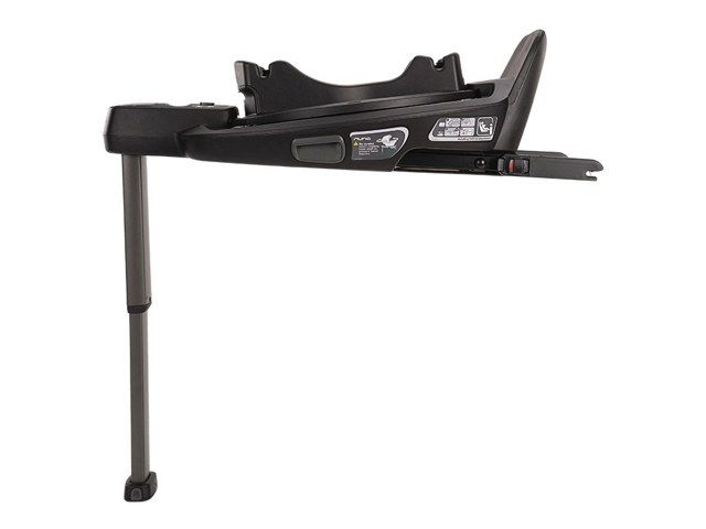 Base ISOFIX Nuna BASE curv vue de profil, avec sa jambe de force
