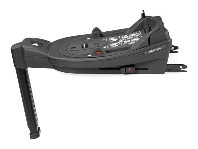 Base Giro de Peg Perego vue de profil, avec sa jambe de force et ses connecteurs ISOFIX