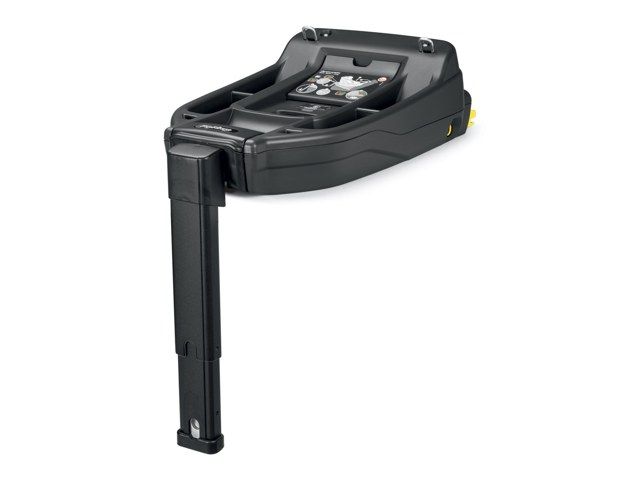 Base i-Size de Peg Perego vue de trois quarts, avec sa jambe de force