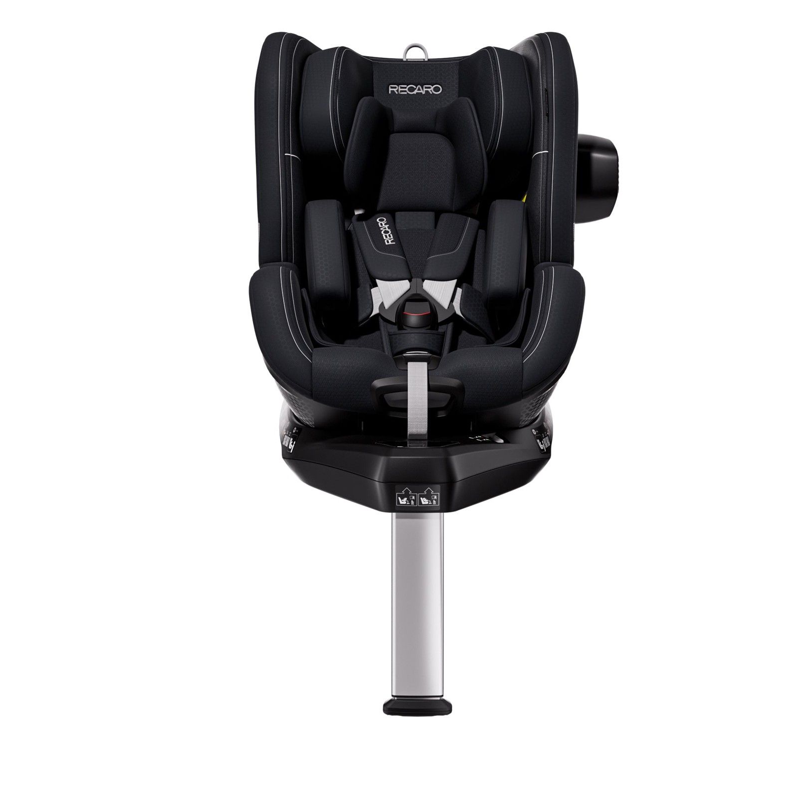 Le Recaro Toron 1 vu de face sur sa jambe de force