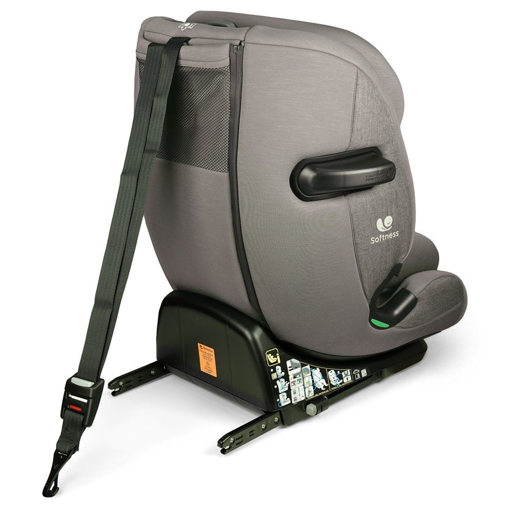 Renolux Olymp vu de l'arrière avec son ancrage ISOFIX et sa sangle
