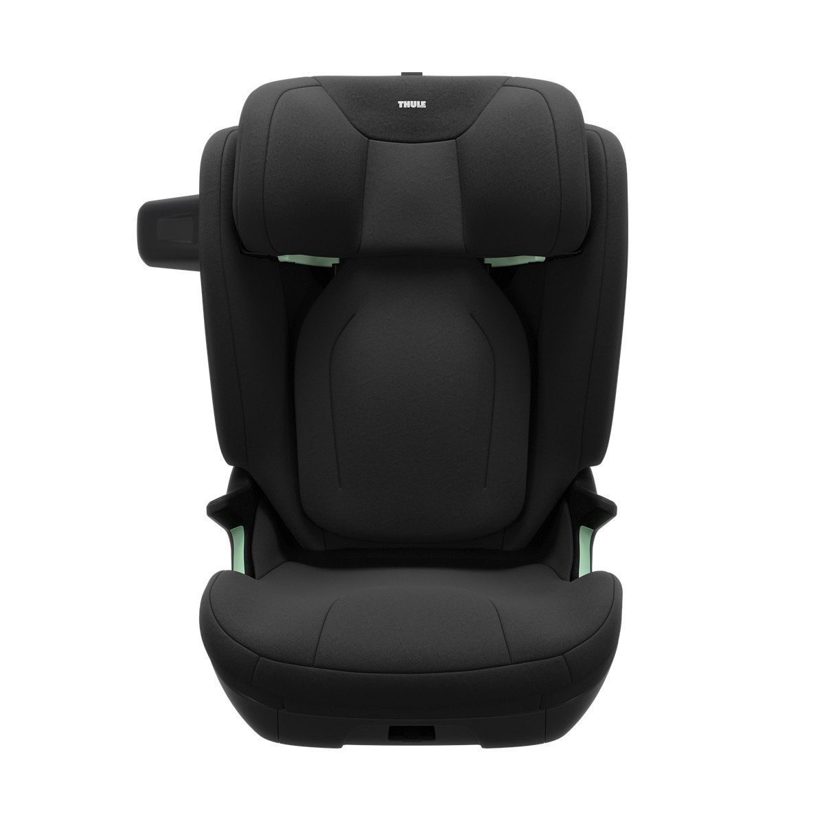 Le Thule Palm vu de face, avec son appui-tête et ses guides de ceinture